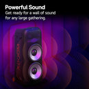 LG XL9T XBOOM PORTABLE TOWER SPEAKER WITH PIXEL LED LIGHTING - BLACK - Like New