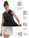 FKEEP Women's Sleeveless Polo Golf Tennis Shirt with Collar Quick-Dry XXL BLACK - Brand New