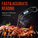 ROUUO Meat Thermometer Digital - Black - Scratch & Dent