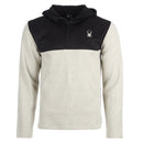 SPYDER MEN'S RAY HALF ZIP PULLOVER HOODIE, OATMEAL HEATHER, X-LARGE - Brand New