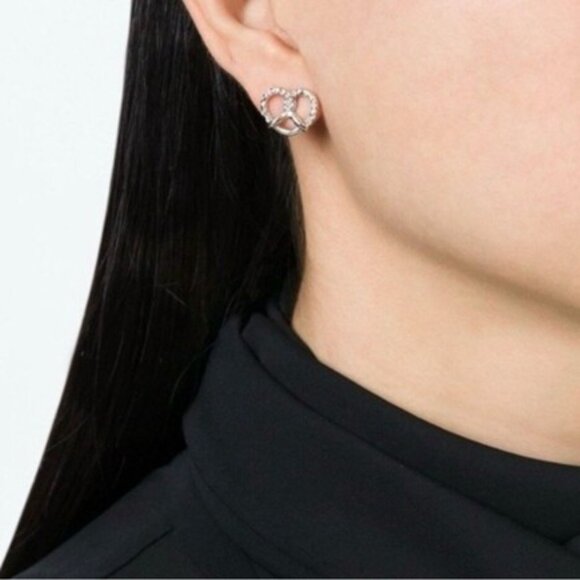 MARC JACOBS MARC BY MARC JACOBS SALTY PRETZEL STUD EARRINGS - Brand New