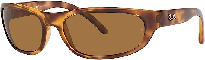 Ray Ban RB4033 Predator Rectangular Sunglasses Havana/Polarized Brown 60 mm Like New