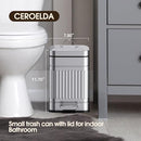CEROELDA TRASH CAN WITH LID-OUTDOOR DOG POOP GARBAGE CAN, STEEL - Like New