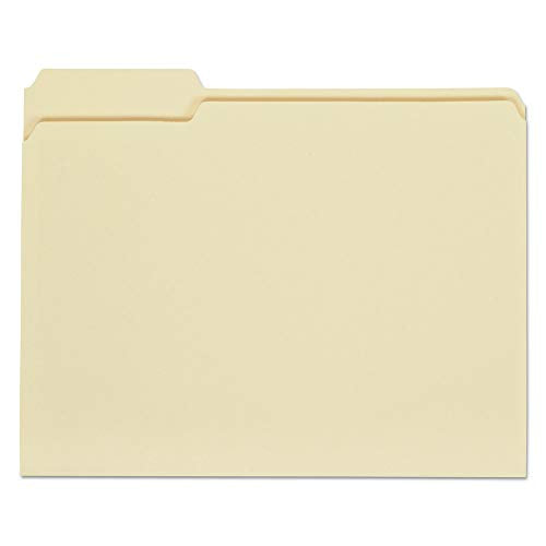 UNIVERSAL 12113 FILE FOLDERS 1/3 CUT ASSORTED ONE-PLY TOP TAB LETTER MANILA - Brand New