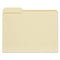 Universal 12113 Folders, 1/3 Cut Assorted, One-Ply Top Tab, Manila, 100 Pack - Like New