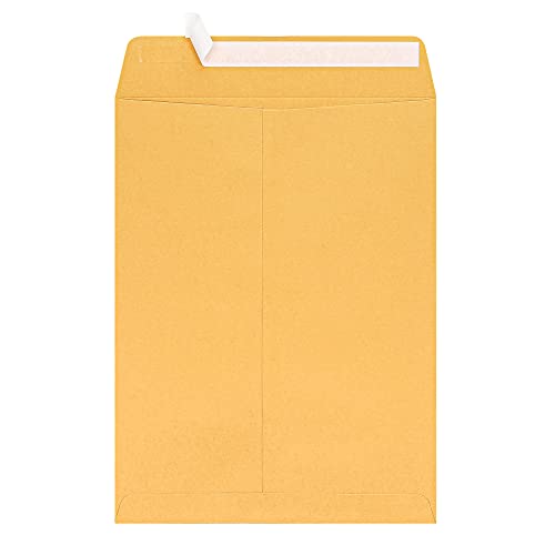 OFFICE DEPOT CLEAN SEAL(TM) CATALOG ENVELOPES 9" X 12" 20% RECYCLED 100 PACK - Like New