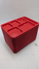 P614R05 Right-Hand 6-Compartment Polypropylene Tray 10" x 14" Pack of 24 - Brand New