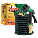 FLEXI HOSE 100FT - LIGHTWEIGHT EXPANDABLE GARDEN HOSE NO-KINK - GREEN/BLACK - Like New