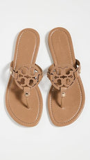 90582 Tory Burch Women's Miller Sandals Almond Flour Tan Size 9 - Scratch & Dent