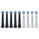 ORAL-B IO ULTIMATE CLEAN REPLACEMENT BRUSH HEADS, 9-COUNT - BLACK/WHITE - Brand New