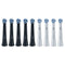 ORAL-B IO ULTIMATE CLEAN REPLACEMENT BRUSH HEADS, 9-COUNT - BLACK/WHITE - Brand New