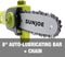 Sun Joe 24-Volt IONMAX Cordless Telescoping Pole Chain Saw Kit, 8-inch - Green Like New