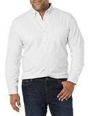 AMAZON ESSENTIALS MEN SLIM-FIT OXFORD SHIRT POCKET MEN L LIGHT GREY STRIPE - Brand New