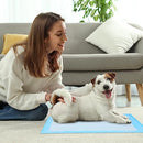 FLUFFYDREAM WATERPROOF DOG AND PUPPY PET TRAINING PAD 17.6"X23.6" (50PCS) - BLUE - Brand New
