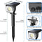 EIUIO Solar Outdoor Lights, 2 Pack - Black/Cool White - Like New