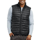 GALAXY PLAYERTEES MEN'S MODERN FIT PACKABLE MIDWEIGHT PUFFER VEST - XS - BLACK - Like New