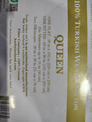 KATHY IRELAND HOME 100% TURKISH COTTON FLANNEL 4PC SHEET SET, QUEEN - GRAY TOILE - Brand New