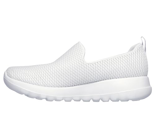 SKECHERS WOMEN'S GO WALK JOY-TERRIFIC SLIP-ON SNEAKERS 6.5 WIDE - WHITE - Like New