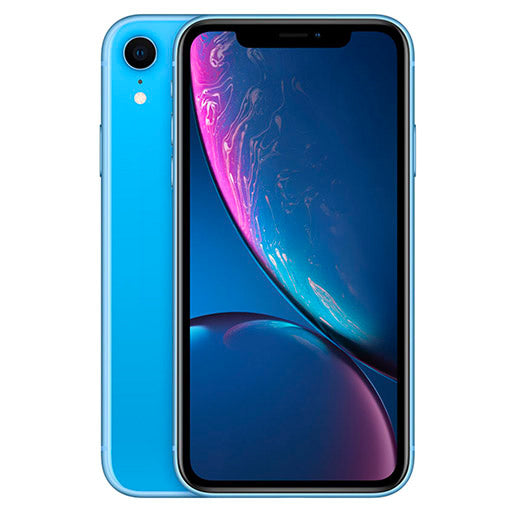 For Parts: APPLE IPHONE XR 64GB AT&T BLUE - CRACKED SCREEN/LCD