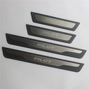 OLIKE for Honda Pilot 2016-2022 ABS+Stainless Steel Door Sill Scuff Plate Guard - Brand New