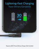 ANker Powerline Play 90° USB-C & Lightning Cable 6ft MFi Y237 - BLACK - Like New