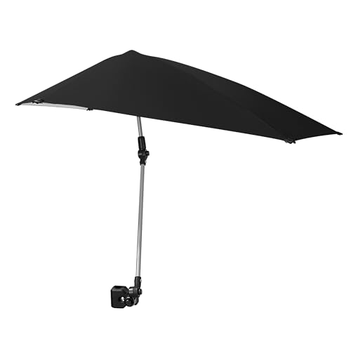 SPORT-BRELLA VERSA-BRELLA SPF 50+ ADJUSTABLE UMBRELLA WITH UNIVERSAL CLAMP BLACK - Like New