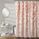 Lush Decor Riley Shower Curtain, 72"W x 72"L, Blush - Like New