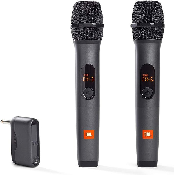 JBL Wireless Two Microphone Dual-Channel Receiver JBLWIRELESSMICAM - Black Like New