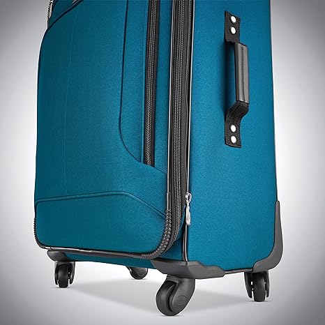 American Tourister Pop Max Softside Luggage Spinner Wheels 3 Sizes 21/25/29 Teal Like New