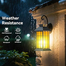 ANYPERFECT 2 PACK 13" BLACK SOLAR LANTERN WITH FLAME CANDLE JS1938 - BLACK - Like New