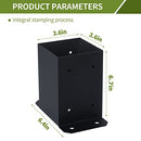 HONYTA 4x4 Post Base Bracket 10 Pack B0BF4P5CWD - Black - Brand New