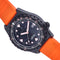 NAUTIS BALTIC BLACK DIAL MEN'S WATCH SIZE 50MM - BLACK/ORANGE - Like New