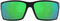 Costa Del Mar Men's Reefton Rectangular Sunglasses - Green LENSES/Blackout FRAME Like New