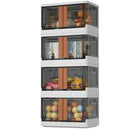 HAIXIN PLASTIC STORAGE CONTAINERS STACKABLE CLOSET ORGANIZERS AND STORAGE WHITE - Like New