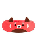 JAZWARES SQUISHMALLOWS 30" CICI THE RED PANDA PET BED LARGE - BRIGHT RED - Like New