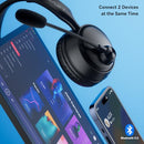 LEVN Bluetooth Headset Microphone Wireless Headset Mic Mute Button CT003 - Black - Like New