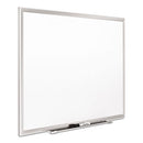 Quartet Magnetic Porcelain Whiteboard, 2' x 3' (QRT2543) - WHITE/SILVER - Like New