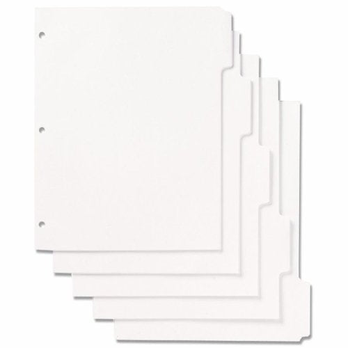 ABILITYONE® - NSN9594441 - INDEX SHEET SETS, 5 PIECES - WHITE - Like New