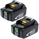 LONG FIT 6.0AH BATTERY REPLACE FOR MAKITA 18V BATTERY COMPATIBLE - BLACK - Like New