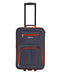 ROCKLAND JOURNEY SOFTSIDE UPRIGHT LUGGAGE SET, 4-PIECE - CHARCOAL/ORANGE - Brand New