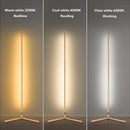 GENERIC 55" RGB METAL CORNER LAMP MINIMALIST LED FLOOR LAMP-1 LAMP - GOLD - Like New