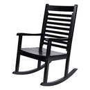 SHINE COMPANY MODERN WOOD ROCKING CHAIR ERGONOMIC WIDE SEAT - Scratch & Dent