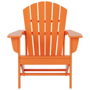 WO WESTIN OUTDOOR WO HOME FURNITURE HDPE ADIRONDACK CHAIR - ORANGE - Like New