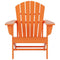 WO WESTIN OUTDOOR WO HOME FURNITURE HDPE ADIRONDACK CHAIR - ORANGE - Like New