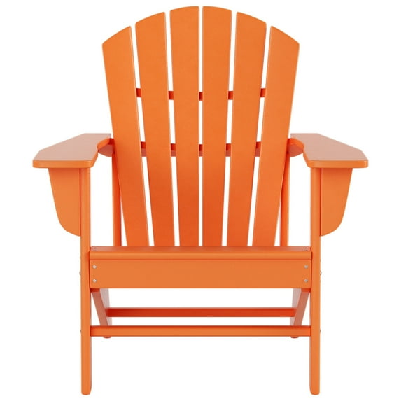 WO WESTIN OUTDOOR WO HOME FURNITURE HDPE ADIRONDACK CHAIR - ORANGE - Like New