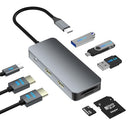 AIBILANGOSE DOCKING STATION DUAL MONITOR USB C LAPTOP DOCKING STATION - GREY - Like New