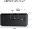 ASUS NUC 13 PRO TALL BAREBONE I7-1360P UP TO 64GB DDR4 RNUC13ANHI70000UI - BLACK - Like New
