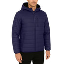 SPIRE BY GALAXY MENS SHERPA-LINED HOODED PUFFER JACKET LARGE - NAVY - Brand New