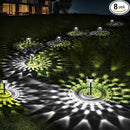 Ornesign Ultra Bright Solar Lights Outdoor Waterproof 8 Pack - - Scratch & Dent