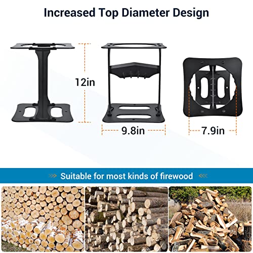 KESFITT KFT-CK01 FIREWOOD, KINDLING, LOG SPLITTER, 12" X9.8", BLACK - Like New